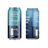 Vallary 16 Oz (Pack 8) Water, Sparkling + Caffeine Blue Raspberry, with Antioxidants and Vitamins, Zero Sugar, Fl