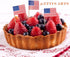 100 Pcs 4th of July American Toothpick Flag Toppers for Cake Decorations - Patriotic Cupcake Picks