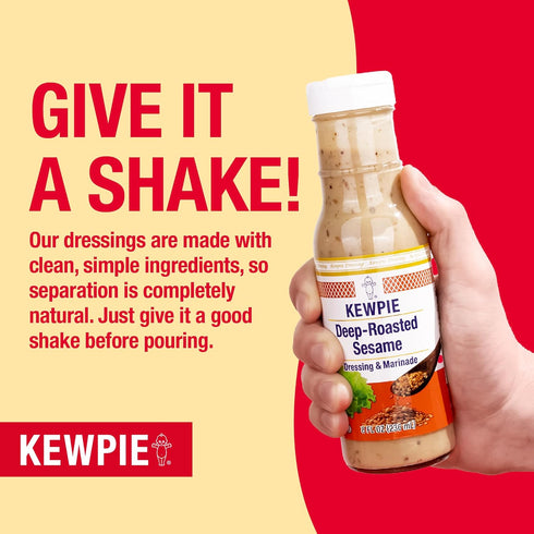8 oz KEWPIE Creamy Caesar Dressing & Sauce, Savory Garlic & Pepper Flavor, Perfect for Salads, Wraps, Dips & Marinades