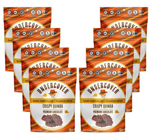 Undercover Chocolate Co, Snack Crisp Quinoa Dark Chocolate Pumpkin Spice, 2 Ounce