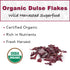 Organic Dulse Flakes - Sun Dried, Wild Crafted North Atlantic Dulse - Palmaria Palmata (4 oz)