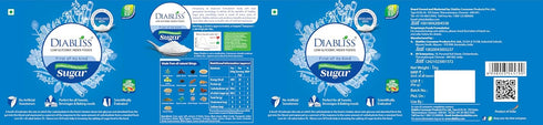 Diabliss 1Kg (1) Diabetic Friendly Herbal Cane Sugar - Free from Chemicals/Artificial Sweeteners - Low Glycemic Index