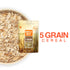 5 Wholly Moly! Grains Cereal, Multi-Grain Oatmeal of rye, barley, oats, wheat and Khorasan wheat, High Fiber, No Sugar