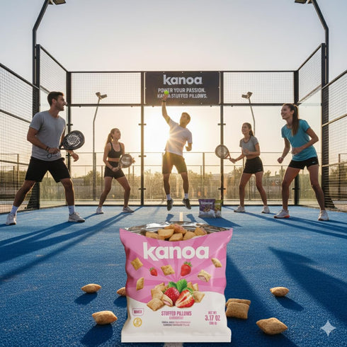 kanoa 3.17 oz (Pack 14) Filled Cereal Snacks Bags of Gluten Free Cereal Pillows Snack (Strawberry)