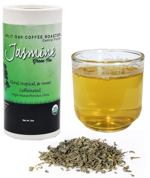 Green Tea Loose Leaf Organic, Jasmine Green Tea, Pure Leaf Tea, Best Organic Green Breakfast, Hot or Iced