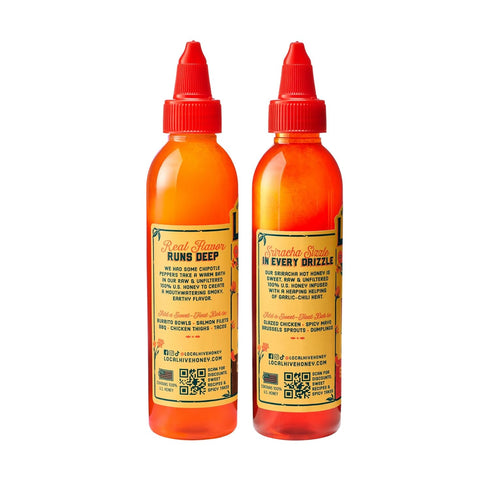 Local Hive Honey Local Hive Smoky Heat Duo Chipotle & Sriracha Hot Honey Bundle