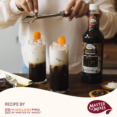 1 (33.8 Oz), Pack 3 Master of Mixes Espresso Drink Mix, Ready to Use, Liter Bottle Fl