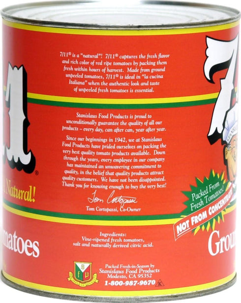 Stanislaus 7/11 10 (6 9 Ground Tomatoes No. Can Pound Ounces)