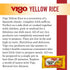 8oz Pack 12) Vigo Authentic Saffron Yellow Rice, Low Fat, (Yellow Rice