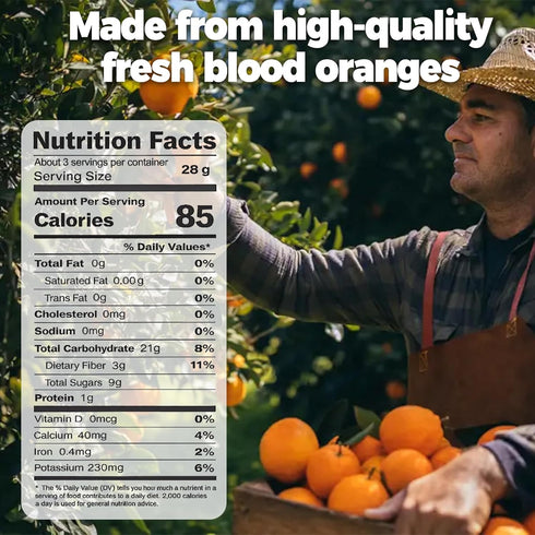 3.53oz 35+ Dried Blood Orange Slices, Natural Dehydrated Blood Orange for Cocktails Garnishing, Tea, Baking, Wreaths