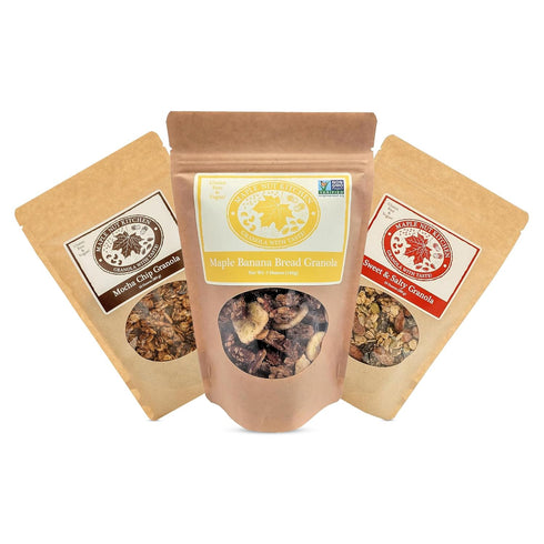 Maple Nut Kitchen Artisanal Granola Variety Pack - Maple Banana Bread, Mocha