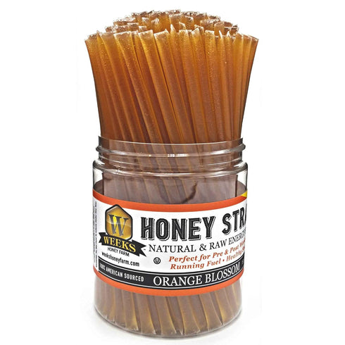 150 Count Orange Blossom Honey Straws - Pure, Raw, Unfiltered | Superfood