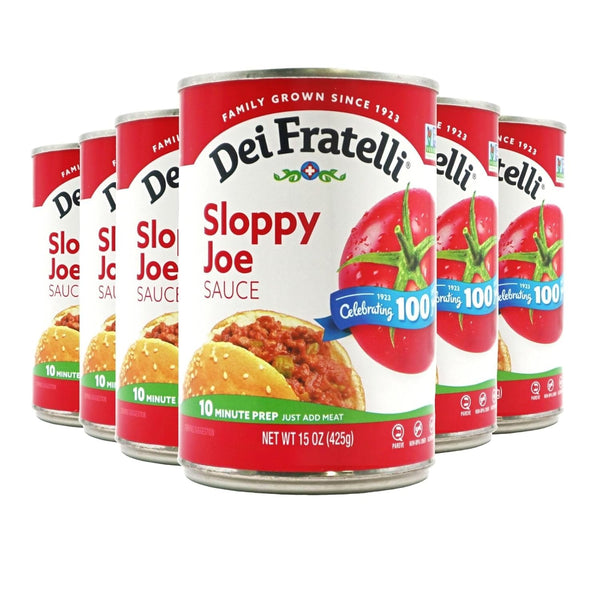 Dei Fratelli Sloppy Joe Sauce (15oz - 6 pack) - Vine-Ripened Tomatoes