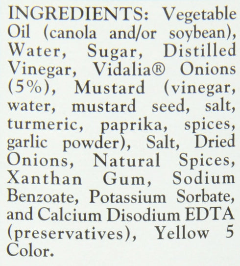 Virginia Brand 33.8 (Pack 6) Vidalia Onion Vinegarette, Ounce