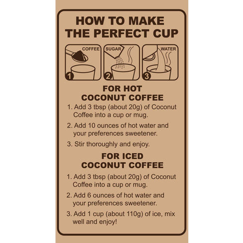 Packed 2-Pack CAcafe Coconut Coffee Unsweetened, Coconut Infused Colombian Coffee, No Added Sugar, Creamy Drink Mix