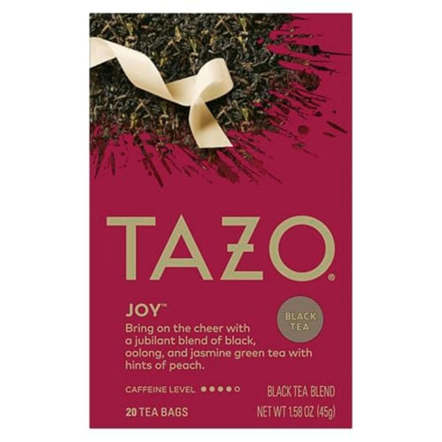 TAZO Joy Limited Edition Seasonal Black Tea Blend Tea Bags, 20 Total