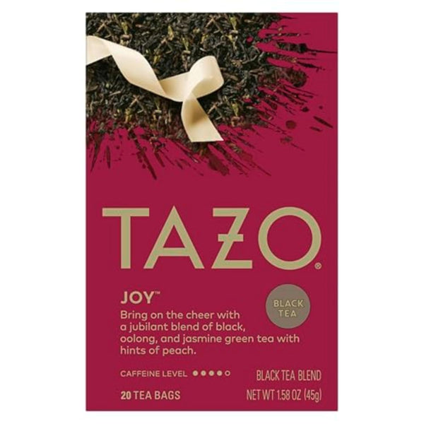 TAZO Joy Limited Edition Seasonal Black Tea Blend Tea Bags, 20 Total