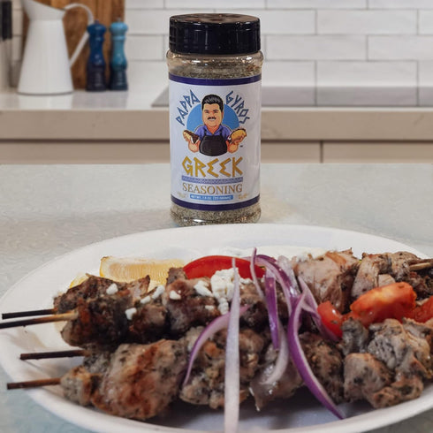 Pappa Gyros All Purpose Greek Seasoning Blend, Large Shaker 7.5 Oz, Authentic Mediterranean Seasoning No MSG, 100% All