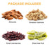 KWOLYKIM Fruit Basket with Mixed Nuts and Dried Fruit - Gourmet Food Gift Box for Men & Women - Assorted Almonds