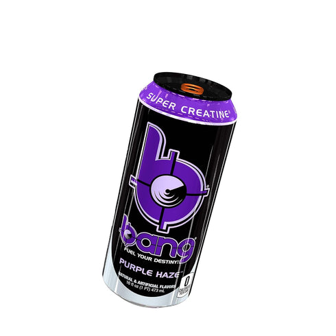16-Ounce Pack 12 Bang Energy Purple Haze, Sugar-Free Energy Drink, |