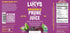 100% 34 oz. (Pack 2) Lucys Family Owned - AMERICAN PRUNES Organic Prune Juice, Glass Bottle