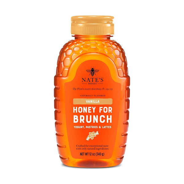Nate's Vanilla Honey for Brunch - Made with 100% Pure Honey and