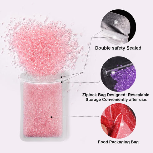 Huebeaty 6-in-1 180g Dye Free Rainbow Sanding Sugar Sprinkles Natural Edible Sprinkles for Cake Decorating and Baking
