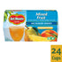 4 (Pack 6) Del Monte Mixed Fruit Snack Cups in Water, No Sugar Added, Ounce Cups