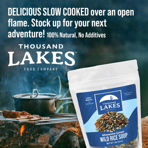 1 20+ 100% Thousand Lakes Minnesota Wild Rice Soup Mix with Vegetables - pound | Fat Free | Servings | Natural |