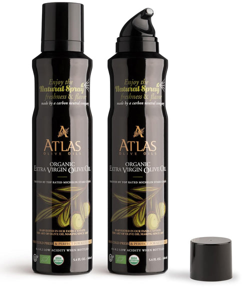 Olive Oil Spray by Atlas, Dual Function Olive Oil Cooking Spray and