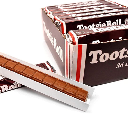 2.25 (Pack 36) Tootsie Roll Bars, Original Classic Size, Peanut Free, Gluten Free - Ounce Rolls