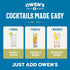 8.2oz (24 pack) Owen's Club Soda, Premium Cocktail Mixer Made with Pure Pacific Sea Salt - Cans