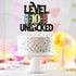 Level 10 Unlocked Game Birthday Cake Topper, Video Game Boy's 10th Birthday Party Supplies, Gaming Level Up Decoration