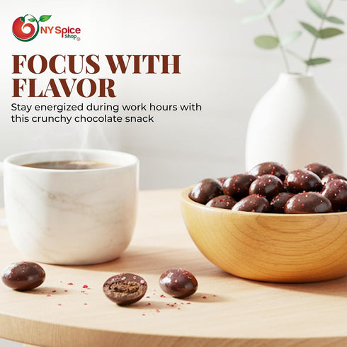 3 NY Spice Shop Dark Chocolate Espresso Beans - Pound Bulk Chocolate Espresso Beans Candy - Party Favor Chocolates