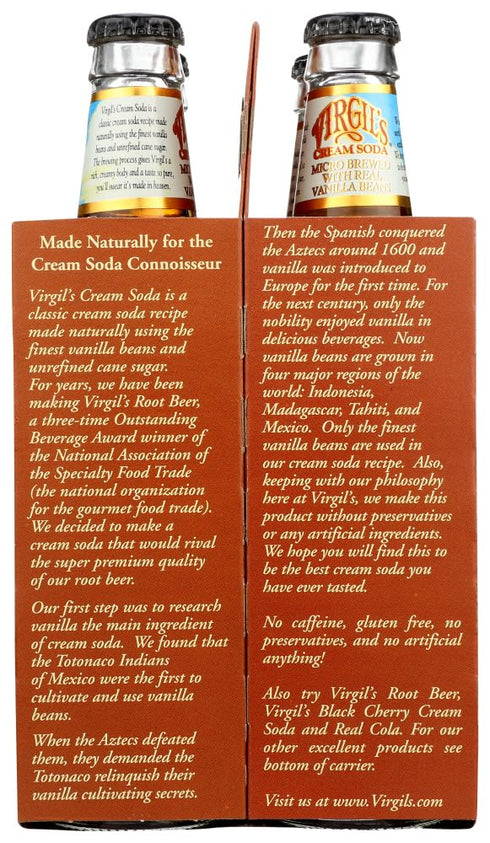 4PK, 48 (Pack 6) VIRGILS, SODA CREAM FO
