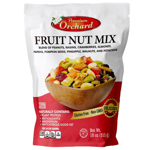 FRUIT NUT MIX TRAIL MIX by PREMIUM ORCHARD - Gourmet Trail Mix