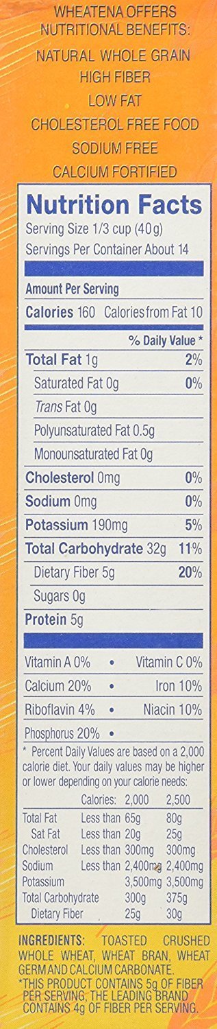 Wheatena 20 12 Wheat Cereal, Ounce - per case.