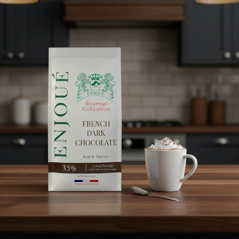 35% 16oz Enjoue Gourmet French Cocoa Dark Chocolate Powder