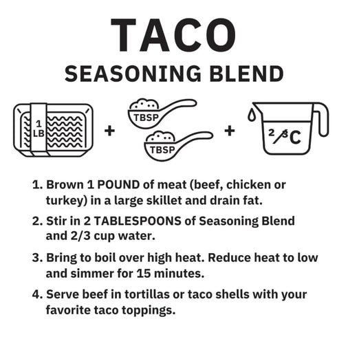 Generic 23 oz, (Pack 2) M M Taco Seasoning Blend for Chicken, Pork and Beef