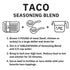 Generic 23 oz, (Pack 2) M M Taco Seasoning Blend for Chicken, Pork and Beef
