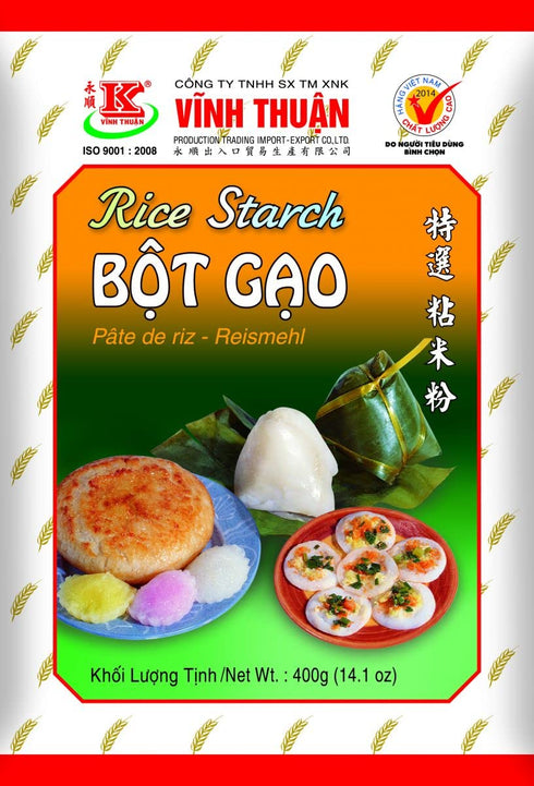 Vinh Thuan Rice Starch Gluten Free Bot Gao, 1 Bag (14.1 oz)