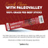 100% Paleovalley Grass Fed Original Beef Sticks - Delicious Gluten Free Beef Snack - High Protein Keto Friendly