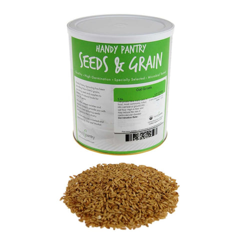 Organic Hulled Oat Groats (Hull Removed): 5 Lbs - Non-GMO Oats -