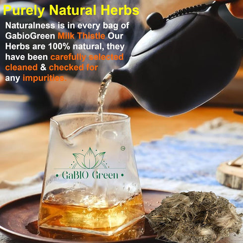 Gabio Green (4.1 oz/116.2 (4.1 oz/116.2 Cardo Mariano - Milk Thistle Loose Tea gr) Cardomarin Herbal Tea Gabiogreen