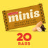 15.6 oz, 20 Larabar Minis Peanut Butter Chocolate Chip, Gluten Free Vegan Fruit and Nut Bars, Ct