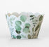 24 Eucalyptus Greenery Floral Cupcake Wrappers for Wedding, Bridal Shower, and Baby Shower Dessert Decor