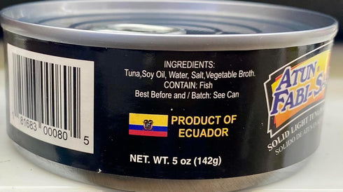 Generic 5 Oz- (6 Atun Fabi Saa Solid Light Tuna in Oil Can)