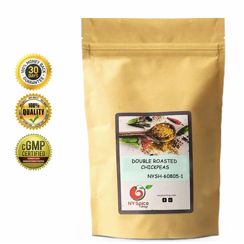 1 NY Spice Shop Yellow Double Roasted Chickpeas - Pound Crispy Crunchy Dried Chickpeas Roasted - Bulk Healthy Snacks