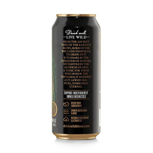 16.6 oz (Pack 12) Wild Blood: Premium Coconut Water - Natural Electrolyte and Energy Drink | fl