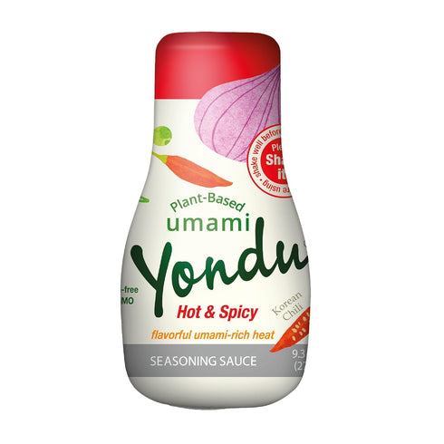 Yondu Hot & Spicy Vegetable Umami Essence (9.3fl oz) - Authentic Korean Sauce for All Dishes